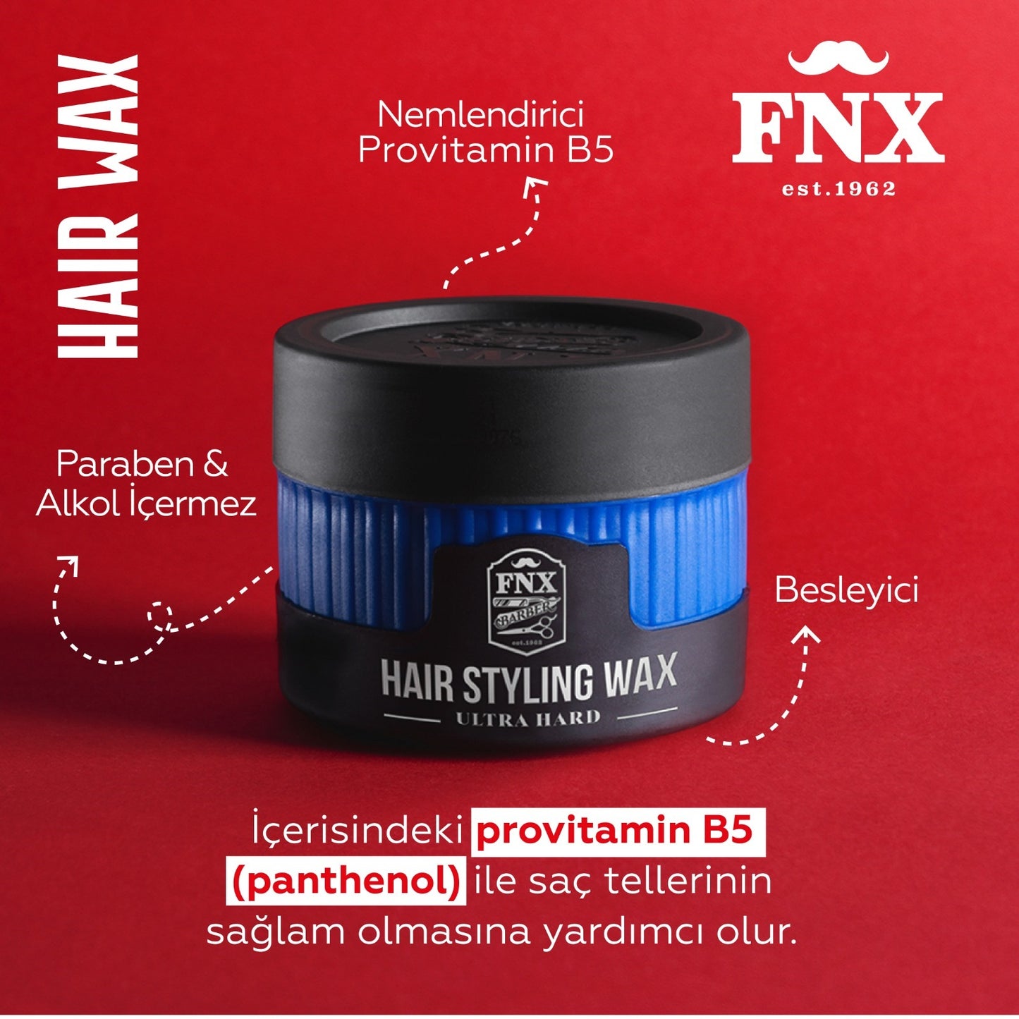 Cera para peinar el cabello ultradura FNX