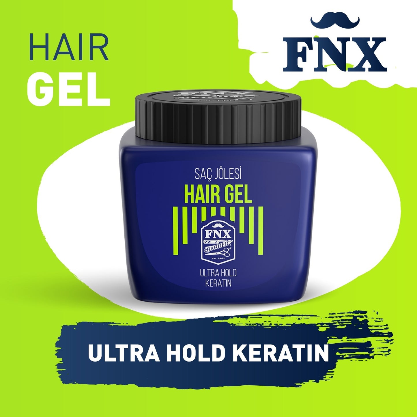 Gel para el cabello de fijación ultraduradera FNX